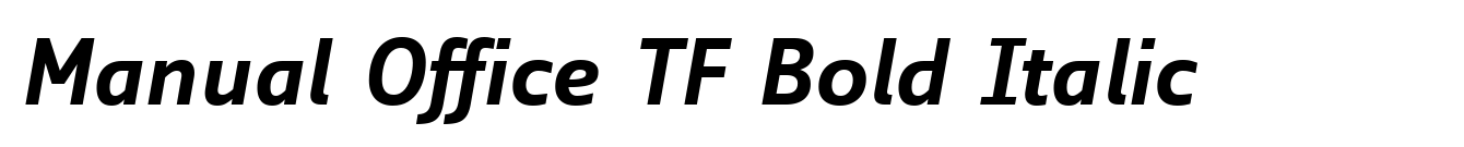 Manual Office TF Bold Italic